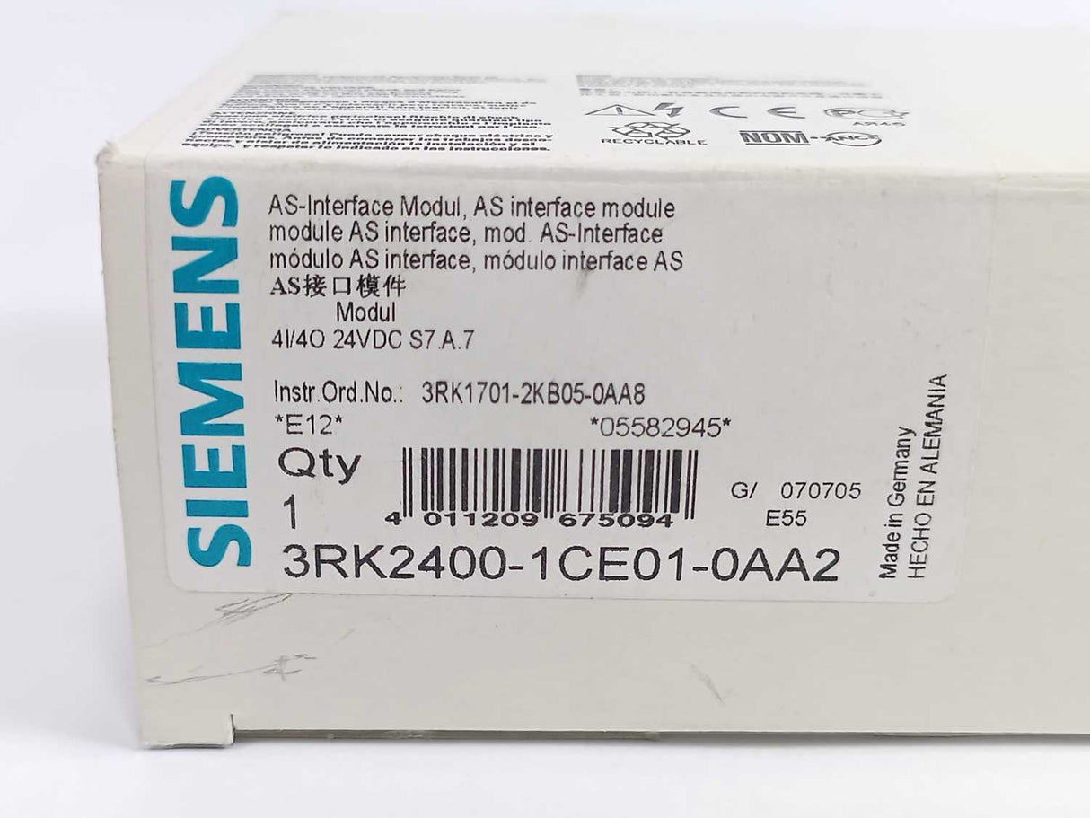 Siemens 3RK2400-1CE01-0AA2 AS Interface Module