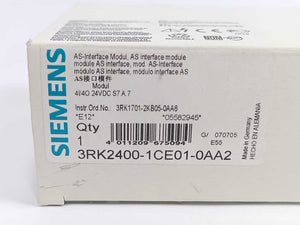 Siemens 3RK2400-1CE01-0AA2 AS Interface Module