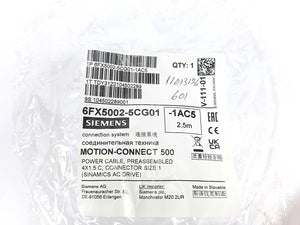 Siemens 6FX5002-5CG01 MOTION-CONNECT 500 Power Cable