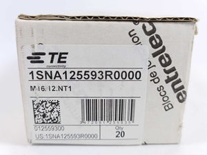 TE Connectivity 1SNA125593R0000 M16/12.NT1 Terminal Blocks, Batch of 20 Pcs