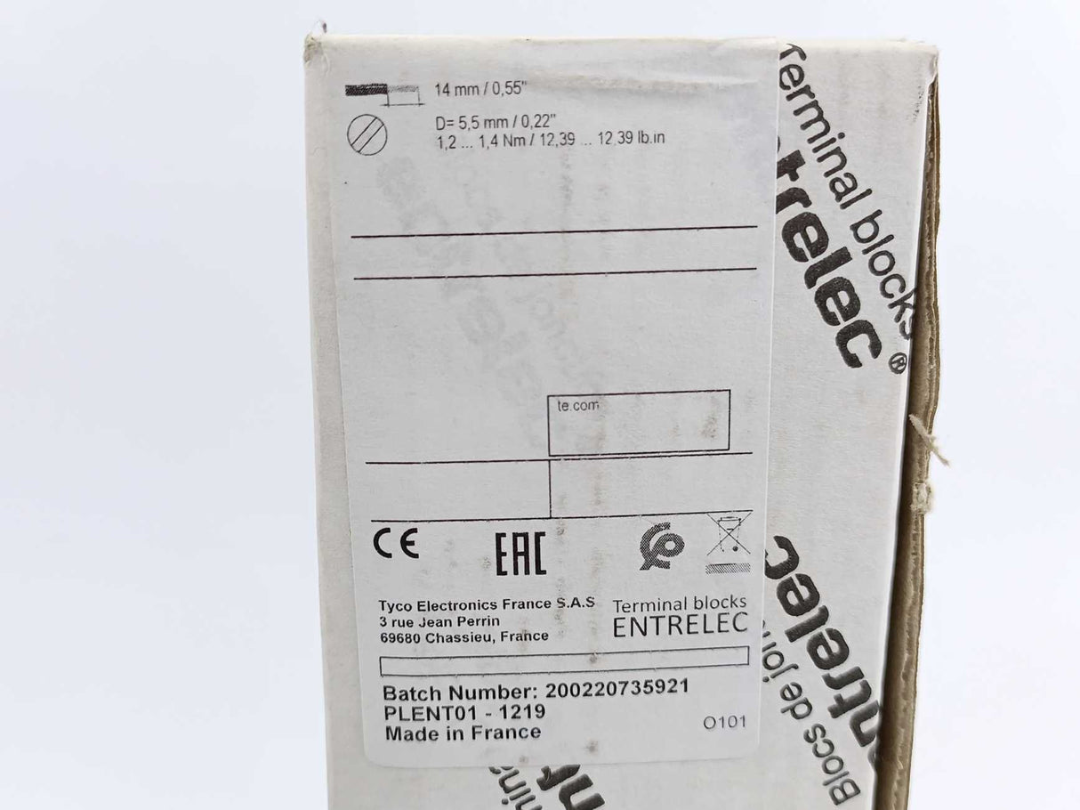 TE Connectivity 1SNA125593R0000 M16/12.NT1 Terminal Blocks, Batch of 20 Pcs