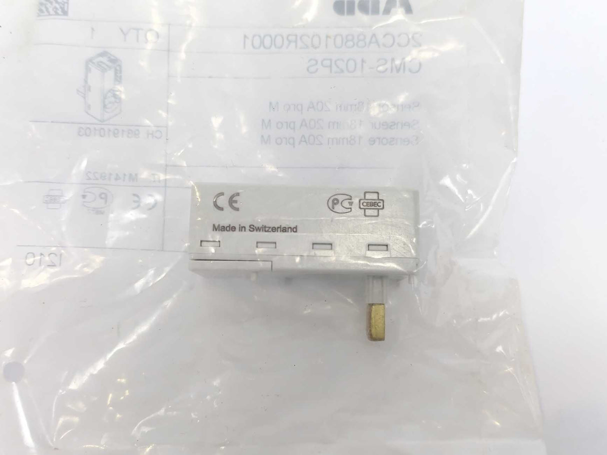 ABB 2CCA880102R0001 CMS-102PS 18 mm - Solid-Core Sensor - 20A