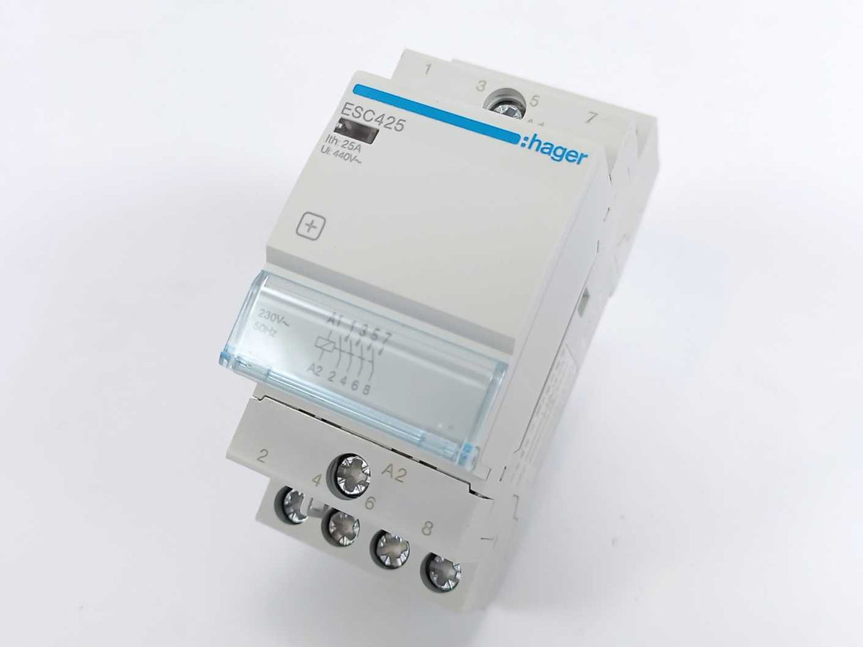 hager ESC425 4-pole Modular Contactor, 25 A, 230 V AC