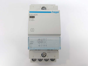 hager ESC425 4-pole Modular Contactor, 25 A, 230 V AC