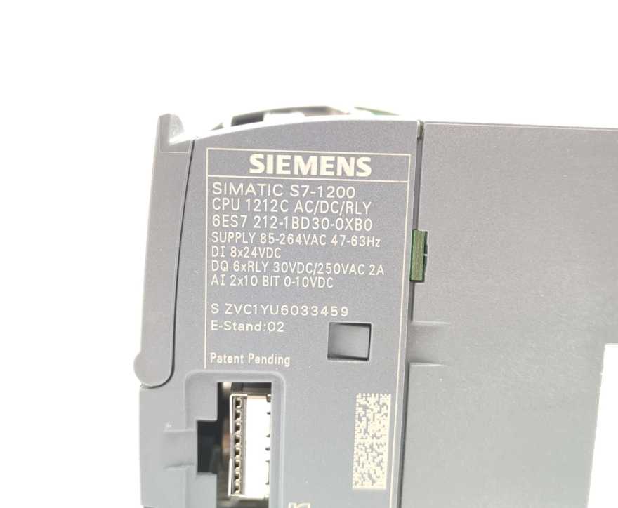 Siemens 6ES7 212-1BD30-0XB0 SIMATIC S7-1200, CPU 1212C, compact CPU
