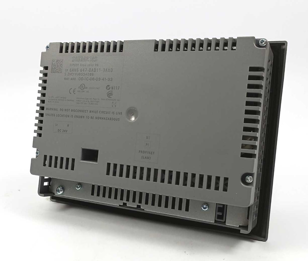 Siemens 6AV6647-0AD11-3AX0 SIMATIC HMI KTP600 Basic Color PN