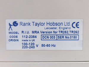 Taylor Hobson 112-2384 R.I.U. MRA Version For TR252 TR262
