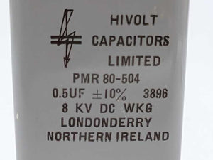 Hivolt Capacitors Limited 3896 PMR 80-504 0.5UF 8KV DC WKG Max Torque 2Nm