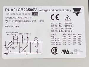 Carlo Gavazzi PUA01CB23500V Voltage and Current Relay