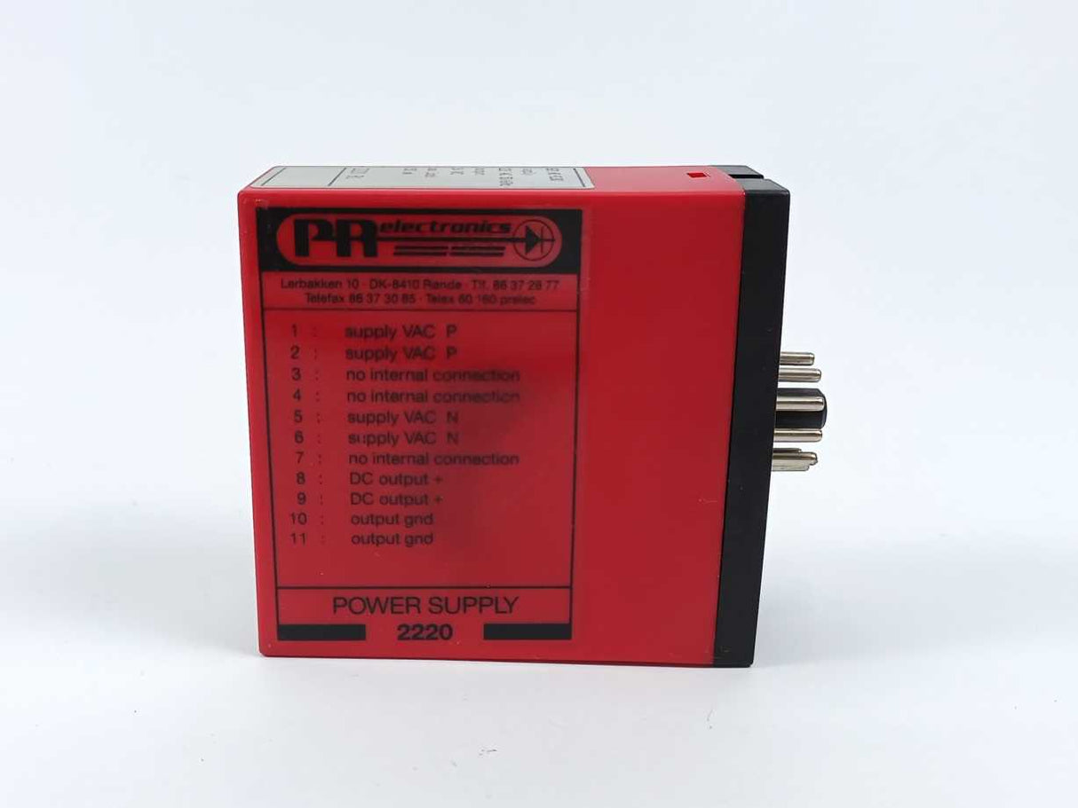 PR Electronics 2220 B1 Power Supply 220 VAC 50/60Hz