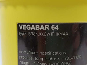 Vega BR64.XXGW1PHKMAX VEGABAR 64 Pressure Transmitter -1...0bar (-100...0kPa)