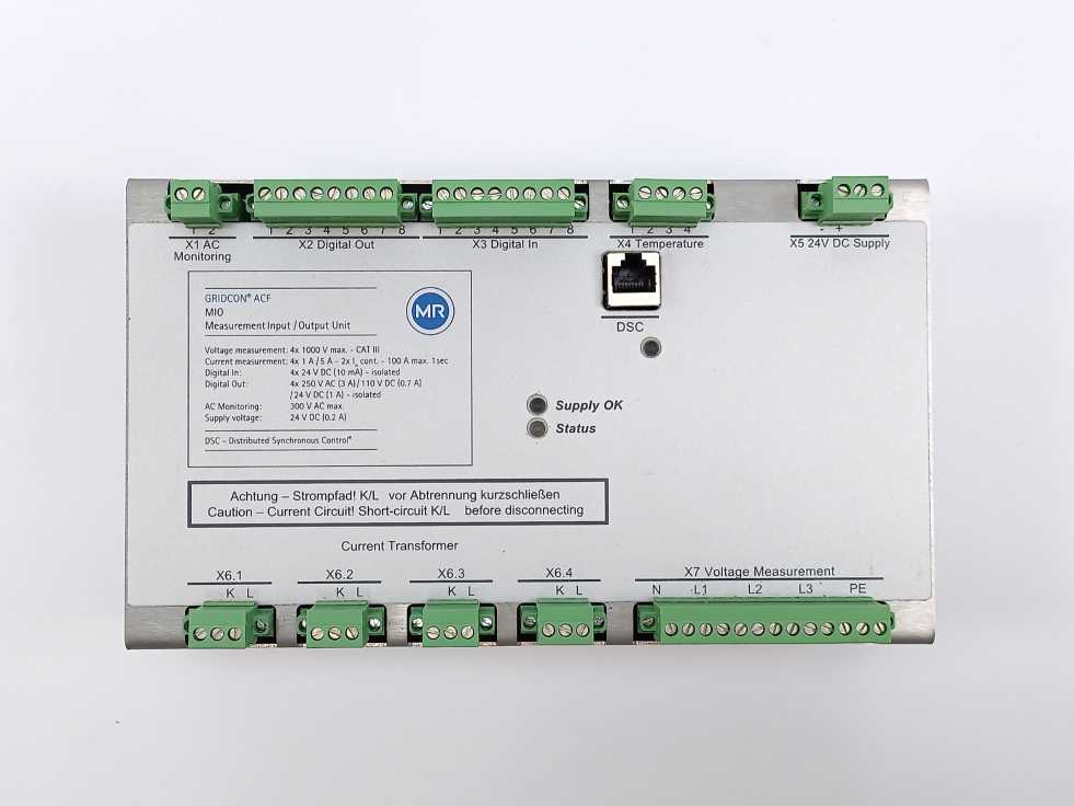 Gridcon ACF PCB1025.4 MIO Measurement Input/Output box - Spare Part