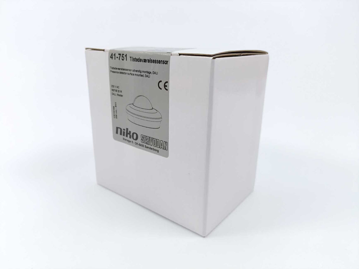 Niko 41-751 941-7510300 Presence Detector Surface-Mounted, Dali Master