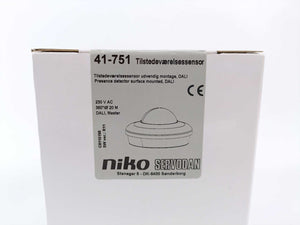 Niko 41-751 941-7510300 Presence Detector Surface-Mounted, Dali Master