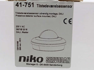 Niko 41-751 941-7510300 Presence Detector Surface-Mounted, Dali