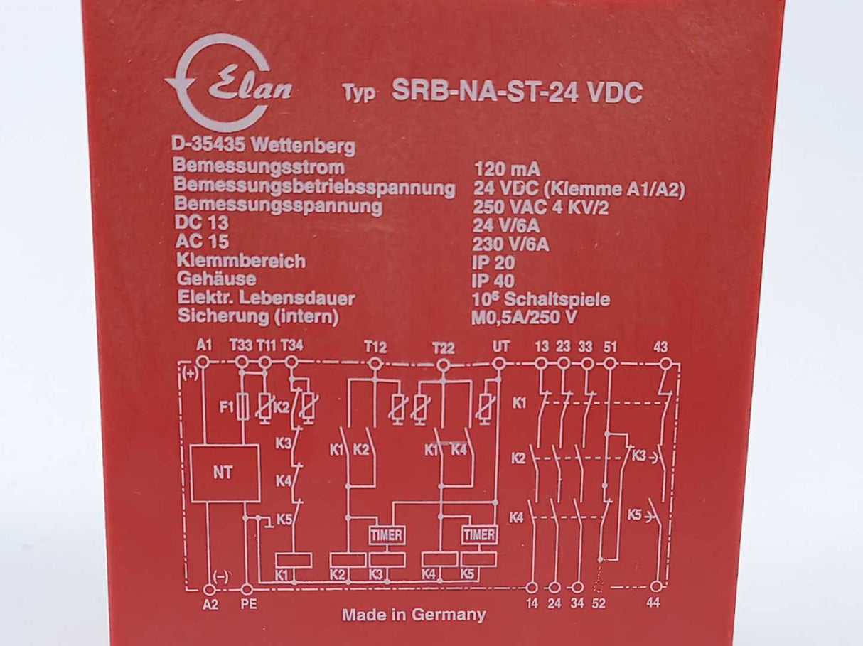 Elan SRB-NA-ST-24VDC Safety Relay