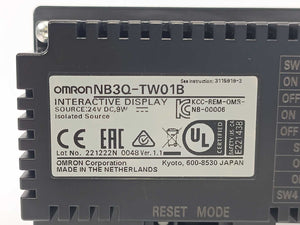 OMRON NB3Q-TW01B Touch screen HMI