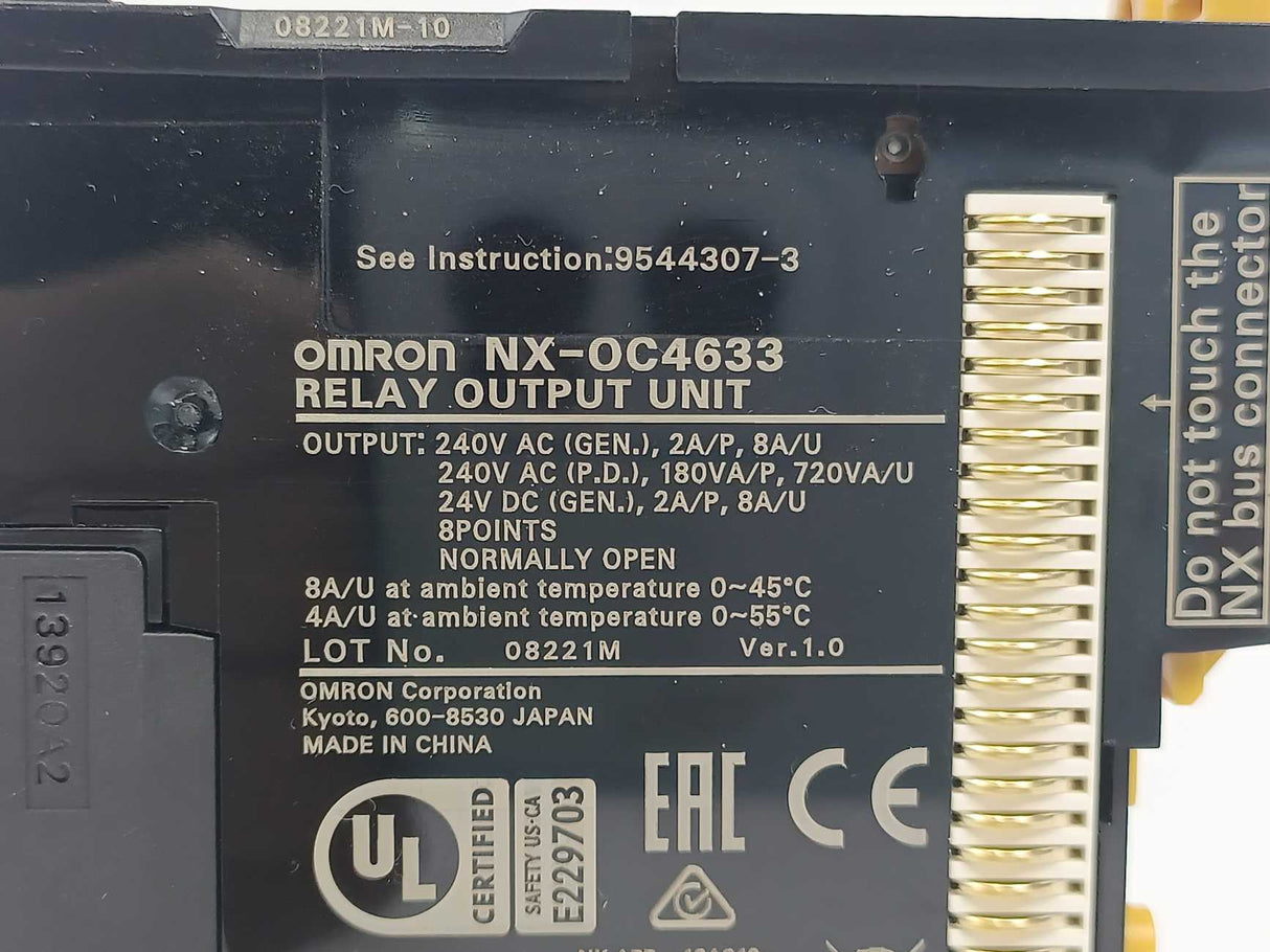 OMRON NX-0C4633 Relay Output Unit