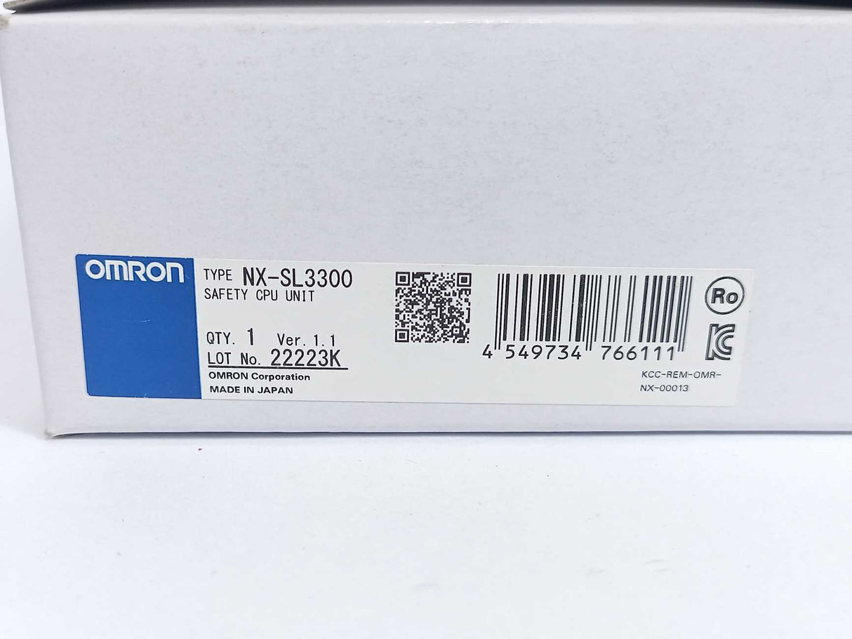 OMRON NX-SL3300 Safety CPU Unit