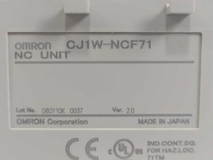 OMRON CJ1W-NCF71 NC Unit