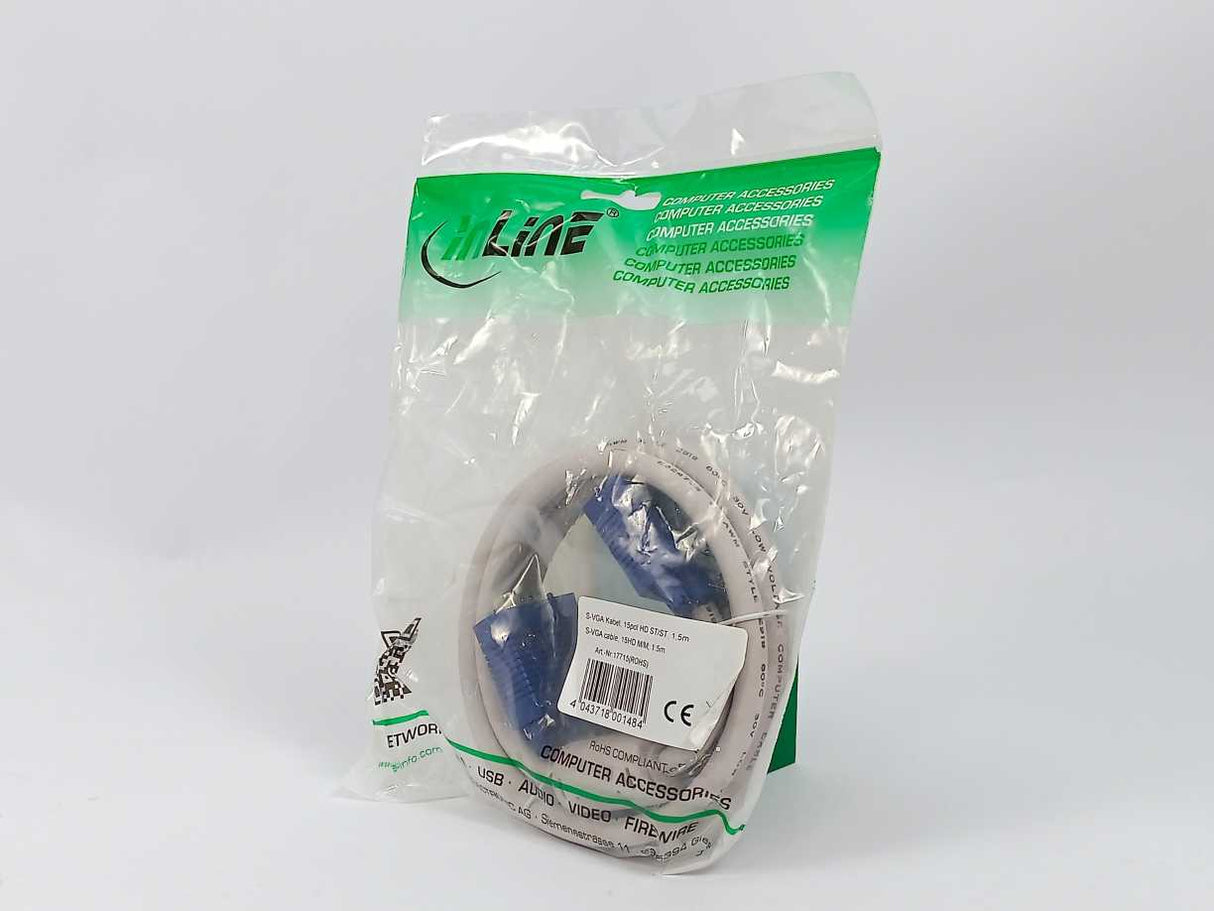 inLine 17715 S-VGA Cable 15pol HD 1,5m