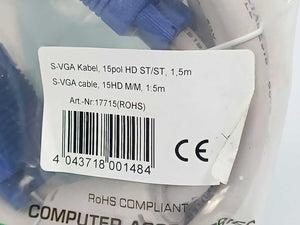 inLine 17715 S-VGA Cable 15pol HD 1,5m
