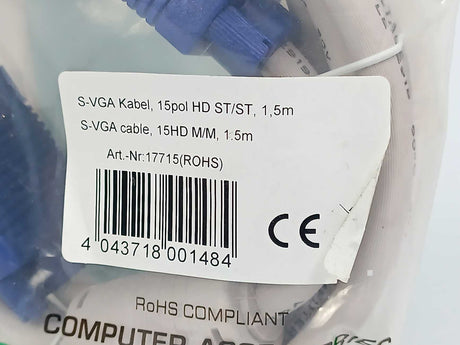 inLine 17715 S-VGA Cable 15pol HD 1,5m