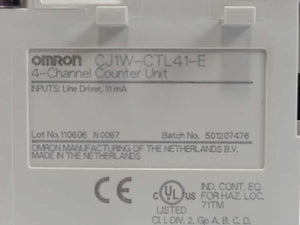 OMRON CJ1W-CTL41-E 4-Channel Counter Unit