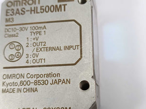 OMRON E3AS-HL500MT M3 Photoelectric Sensor 10-30 VDC