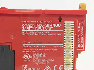 OMRON NX-SIH400 Safety Input Unit