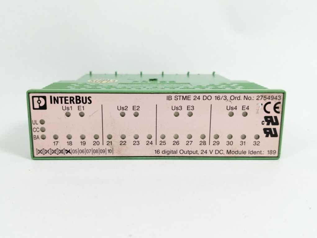 Phoenix Contact 2754943 IB STME 24 DO16/3 - Replacement electronics module