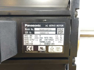 Panasonic  MSMA152P1G AC Servo Motor