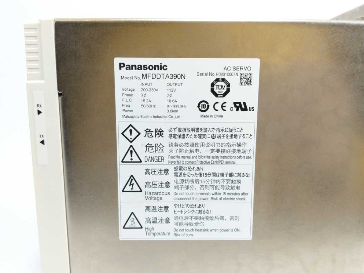 Panasonic  MFDDTA390N AC Servo Driver 100A 240V Load
