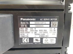 Panasonic  MSMA152P1G AC Servo Motor