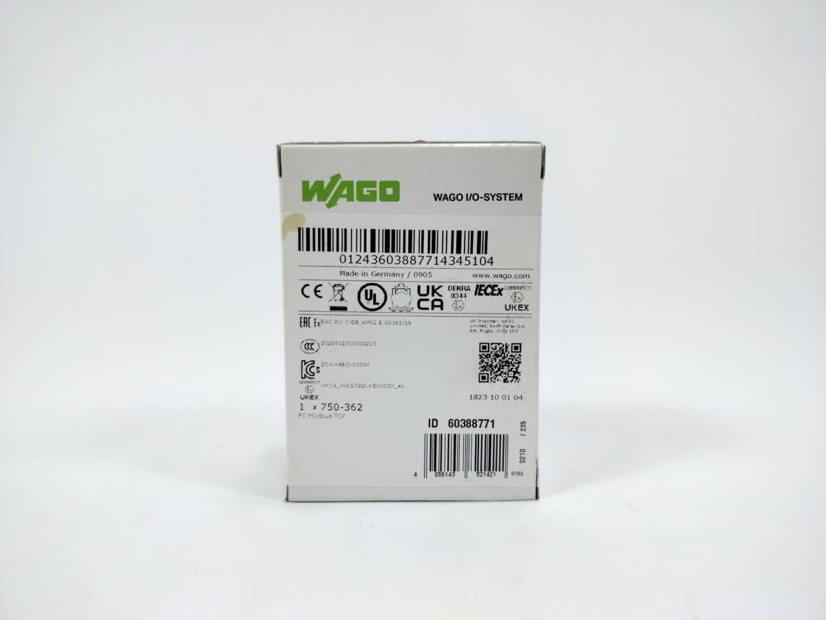 Wago 750-362 FC Modbus TCP WAGO I/O System