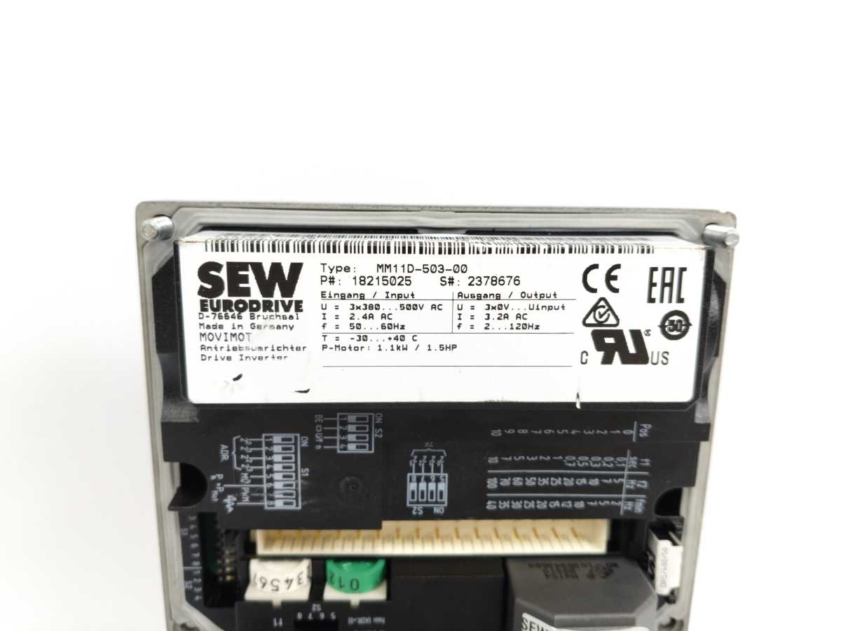 SEW-EURODRIVE  18215025 Driver inverter, MM11D-503-00