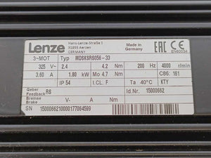 LENZE MDSKSRS056-33 15000662 Servo Motor 325V, 4.2Nm, 200Hz, 4000r/min