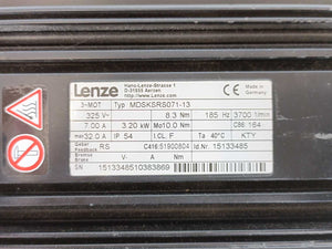 LENZE MDSKSRS071-13 15133485 Servo Motor 3.2kW 325V, 8.3Nm, 185Hz