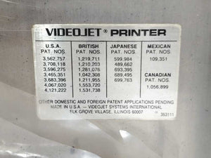 VideoJet EXCEL/170I Ink Jet Marking Machine, 220V, 2A, 50/60Hz, For Spare Parts