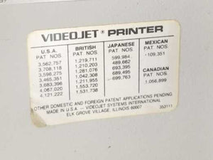 VideoJet EXCEL Ink Jet Marking Machine