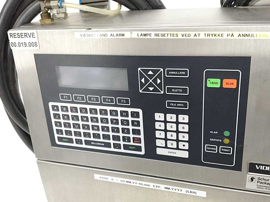 VideoJet 371765-15 EXCEL/170I/AF Ink Jet Marking Machine, For Spare Parts
