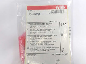 ABB 1SDA104934R1 Shunt Opening Release Wired for Permanent Service