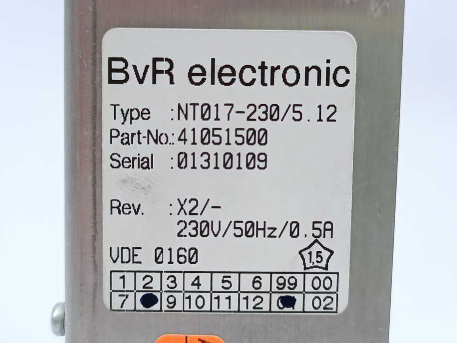 BvR Electronic 41051500 NT017-230/5.12 Power Supply UNMP