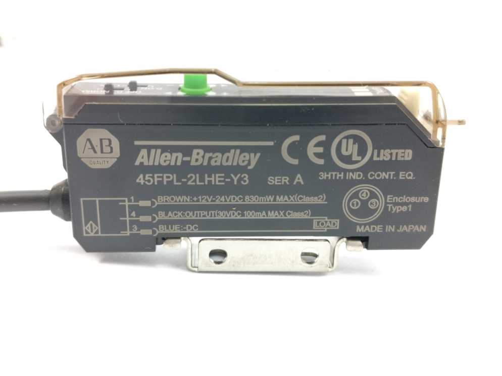 AB 45FPL-2LHE-Y3 Ser. A Photoswitch Fiber OPtic With Digital Display