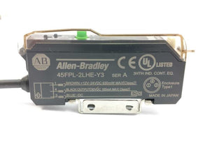 AB 45FPL-2LHE-Y3 Ser. A Photoswitch Fiber OPtic With Digital Display