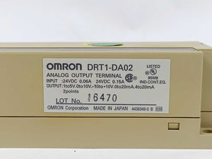OMRON DRT1-DA02 Analog Output, 24VDC, 0.06A
