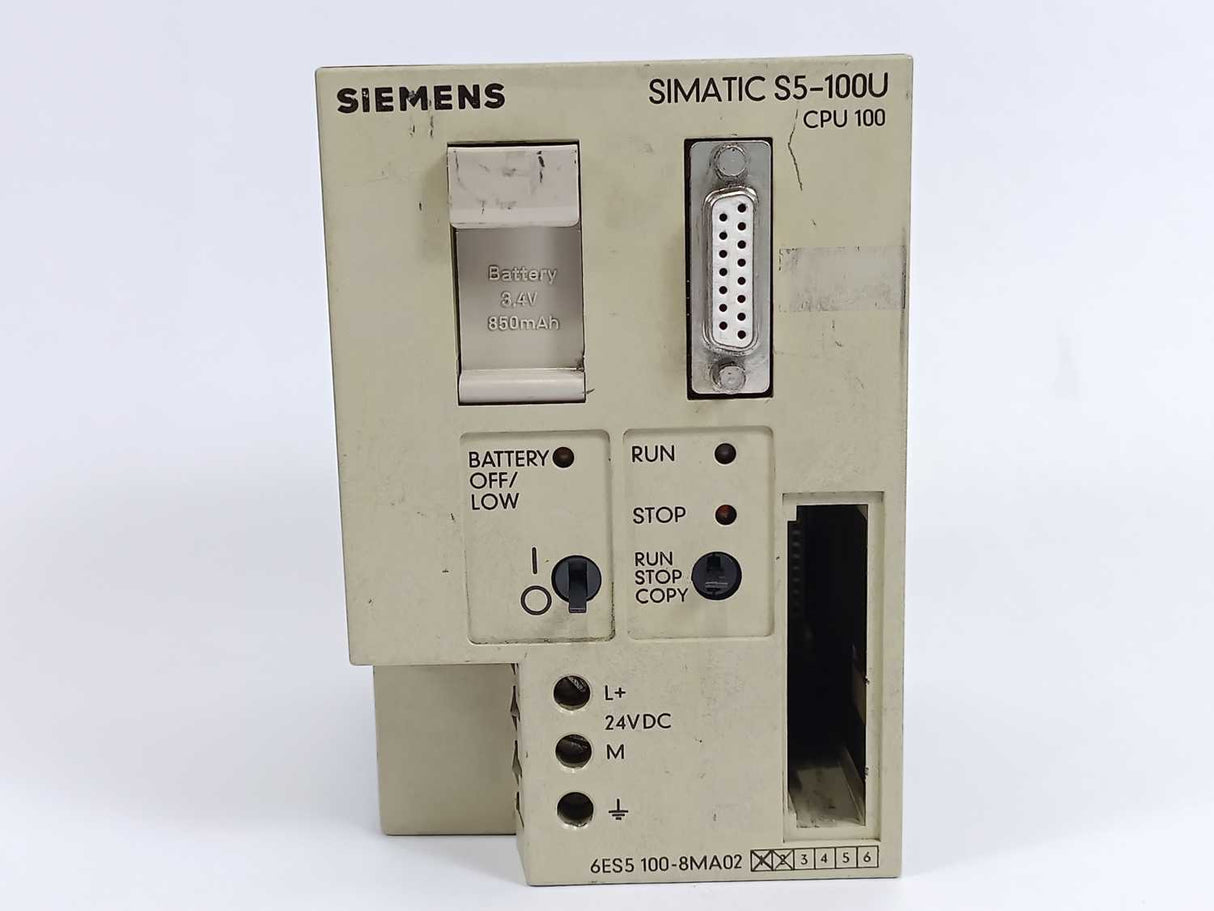 Siemens 6ES5100-8MA02 Central Processing Unit for S5-100U