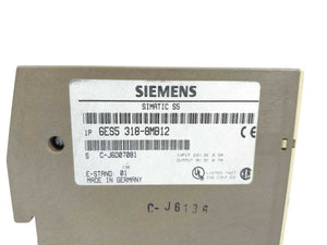Siemens 6ES5318-8MB12 SIMATIC S5 Interface 24VDC 0.5A
