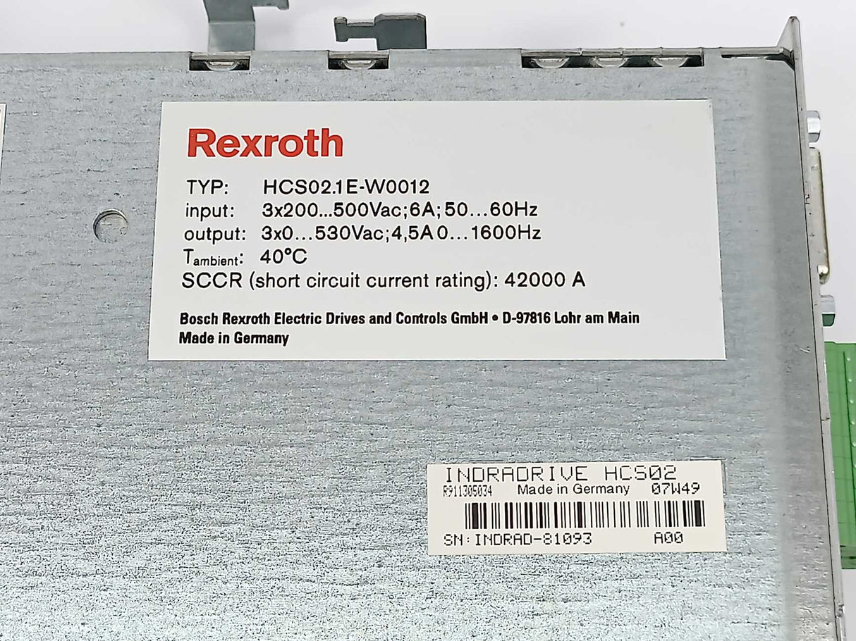 Rexroth R911305278 1C-PN-ENS-NNN-NN-S-NN-FW W:R911298371