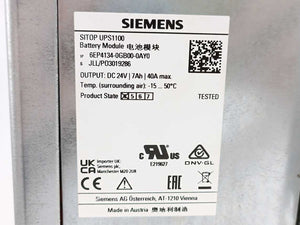 Siemens 6EP4134-0GB00-0AY0 SITOP UPS1100 Battery Module, Only EU buyers
